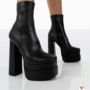 Public Desire Black Booties